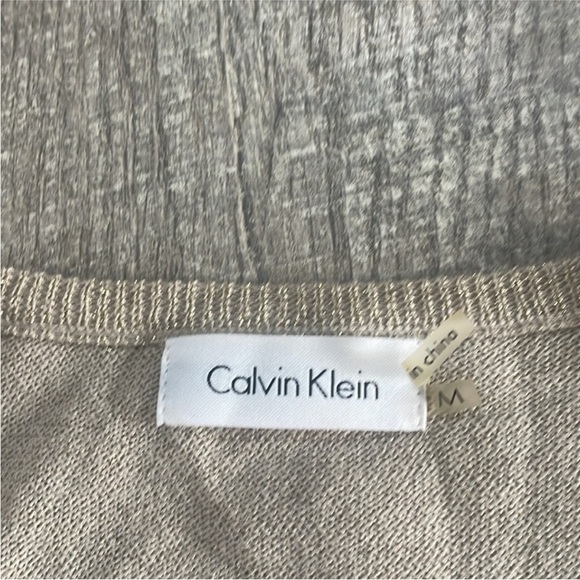 Calvin Klein Size Medium Gold Cardigan Sweater. - Picture 4 of 5
